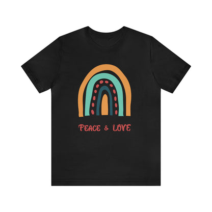 Peace and love Jersey Short Sleeve Tee