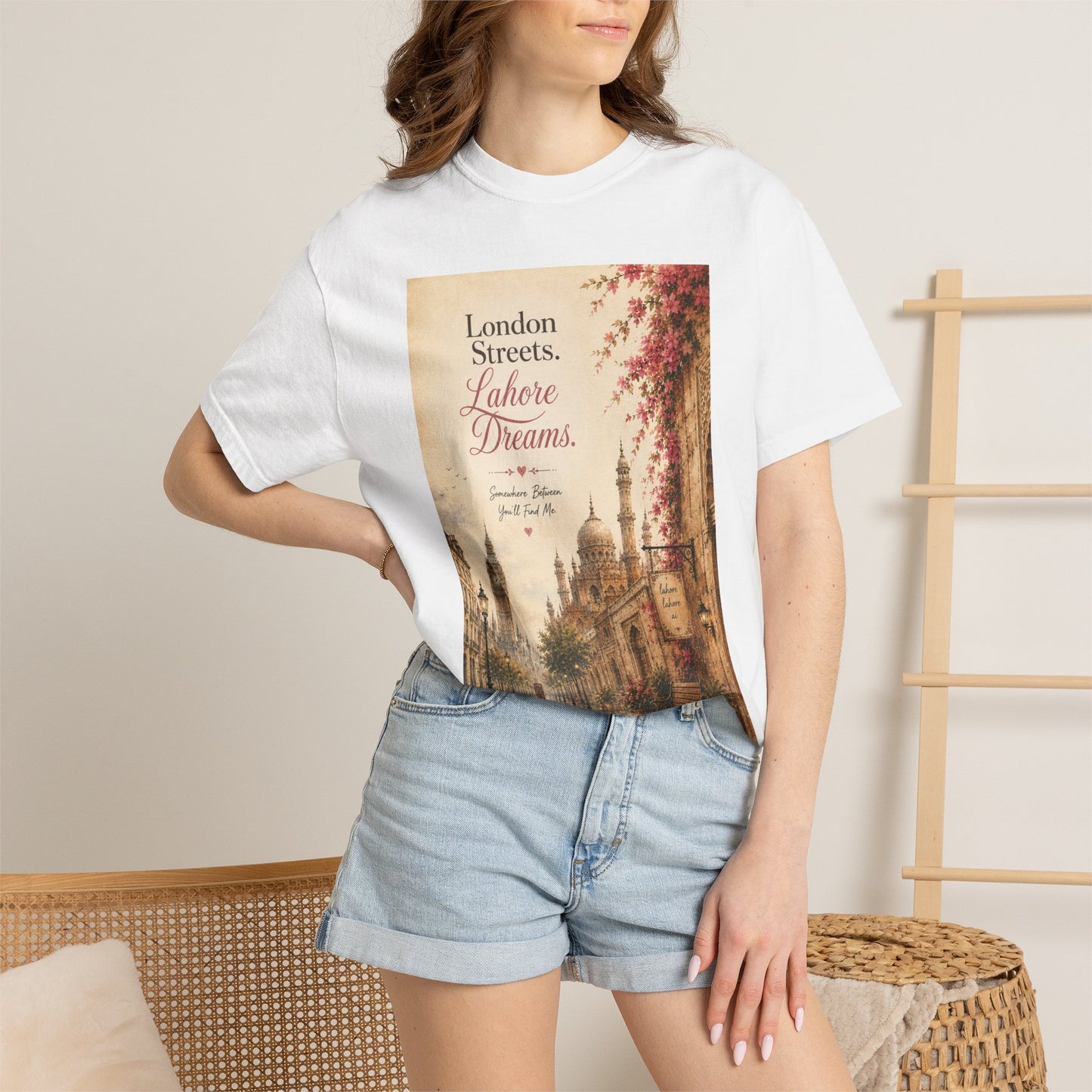 London Streets Vintage Tee — 'London Streets, Labor Dreams' Scenic Graphic T‑Shirt