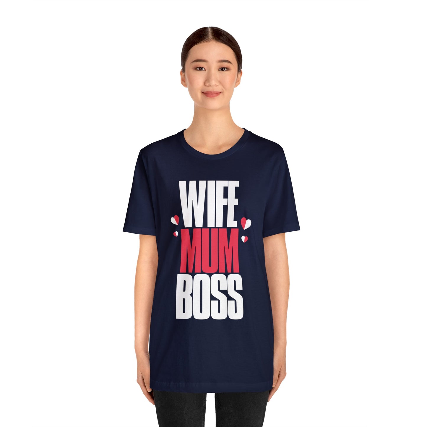 Wife mum boss Jersey Short Sleeve Tee