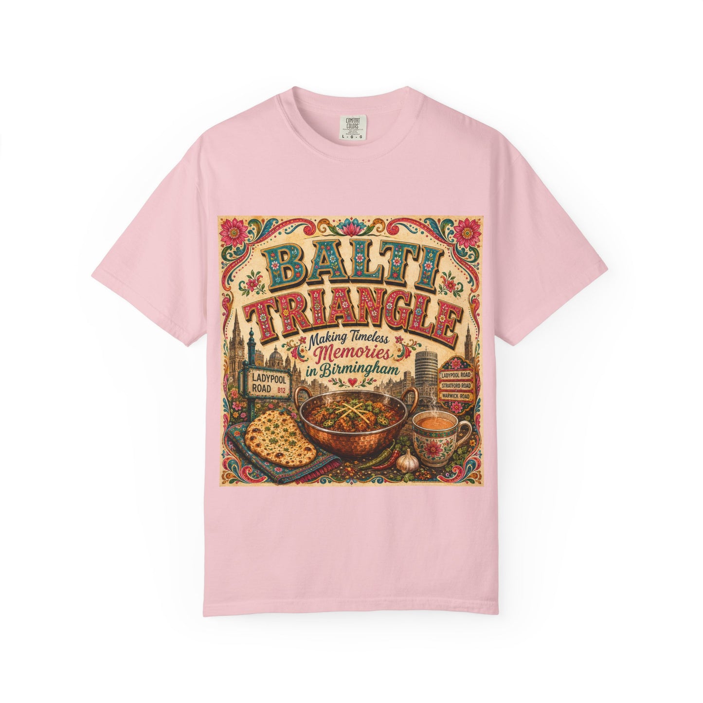 Balthi Triangle Vintage Indian Food T-Shirt