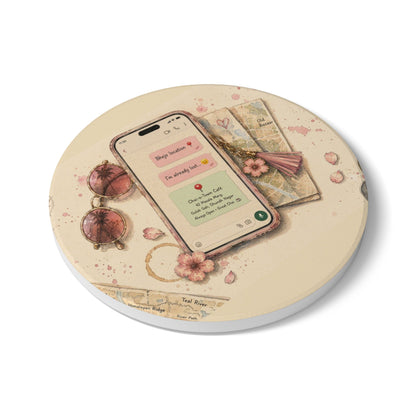 Bhejo Location Ceramic Coaster