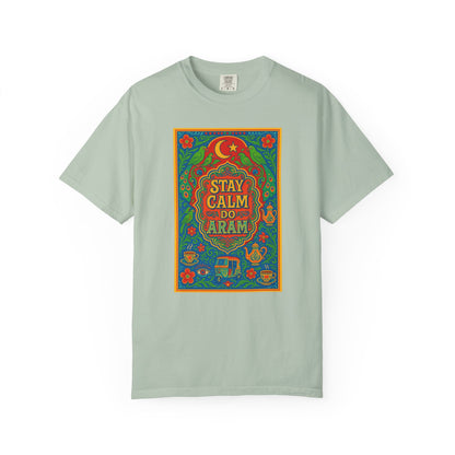 Stay Calm Do Aram T-shirt, Colorful Graphic Tee, Unisex Casual Wear, Gift for Him/Her, Relaxation Shirt, Bohemian T-shirt