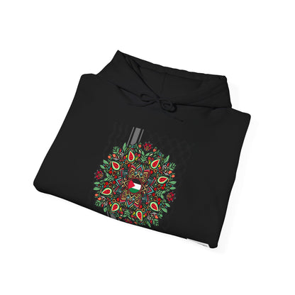 Keffiyah mandala palestine Heavy Blend Hooded Sweatshirt