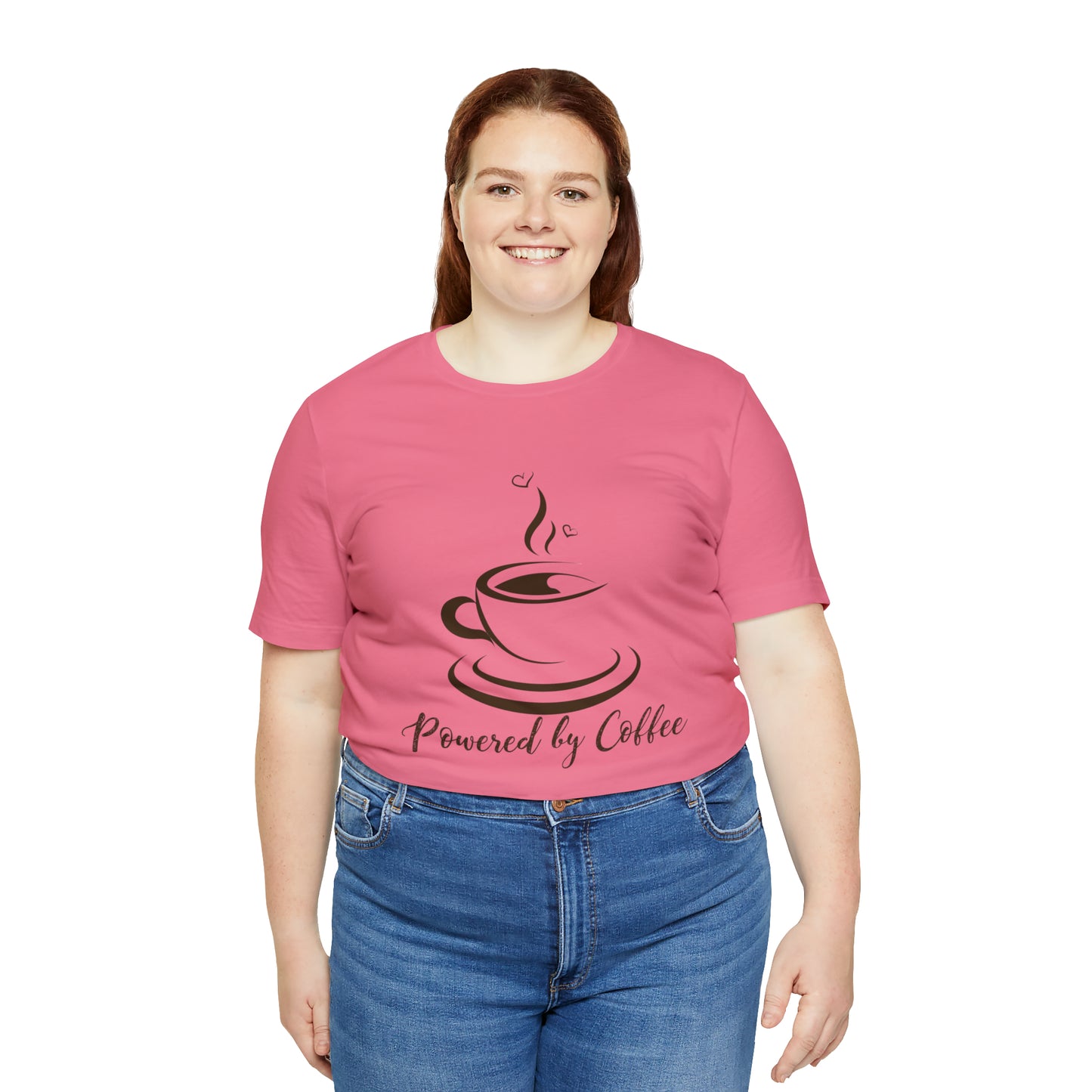 Powered by coffee Jersey Short Sleeve Tee