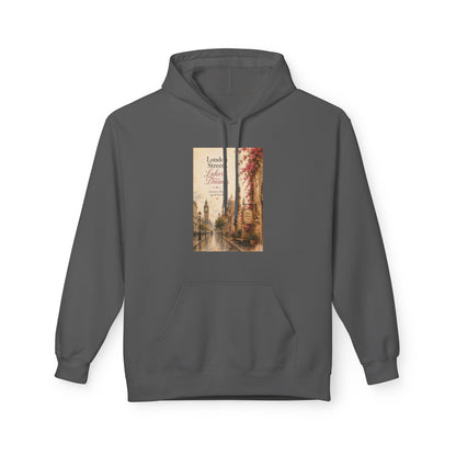 Autumn Paris Street Hoodie - 'Leaves Falling, Coffee Calling' Vintage Cityscape