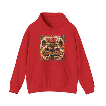 Espresso Vibes Hoodie — 'Dil Dosti & Double Espresso' Vintage Coffee Graphic