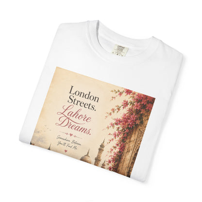 London Streets Vintage Tee — 'London Streets, Labor Dreams' Scenic Graphic T‑Shirt