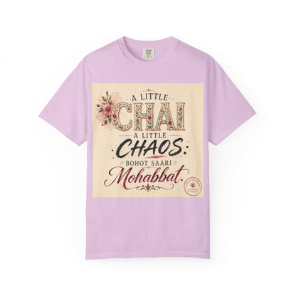 Chai & Chaos Tee — A Little Chai, A Little Chaos Vintage Floral T-Shirt