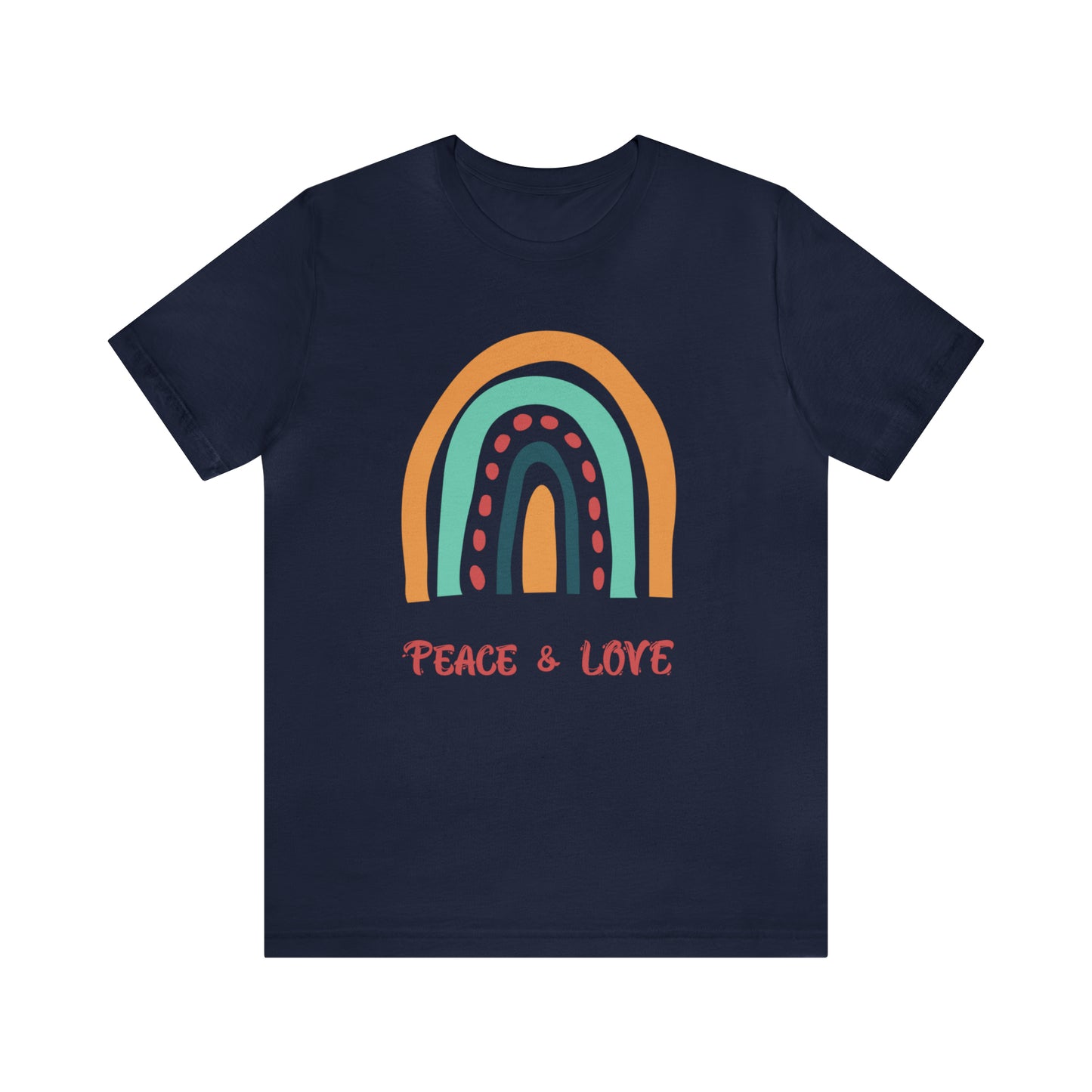 Peace and love Jersey Short Sleeve Tee