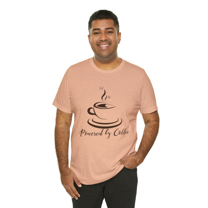 Powered by coffee Jersey Short Sleeve Tee