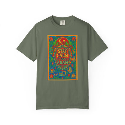 Stay Calm Do Aram T-shirt, Colorful Graphic Tee, Unisex Casual Wear, Gift for Him/Her, Relaxation Shirt, Bohemian T-shirt