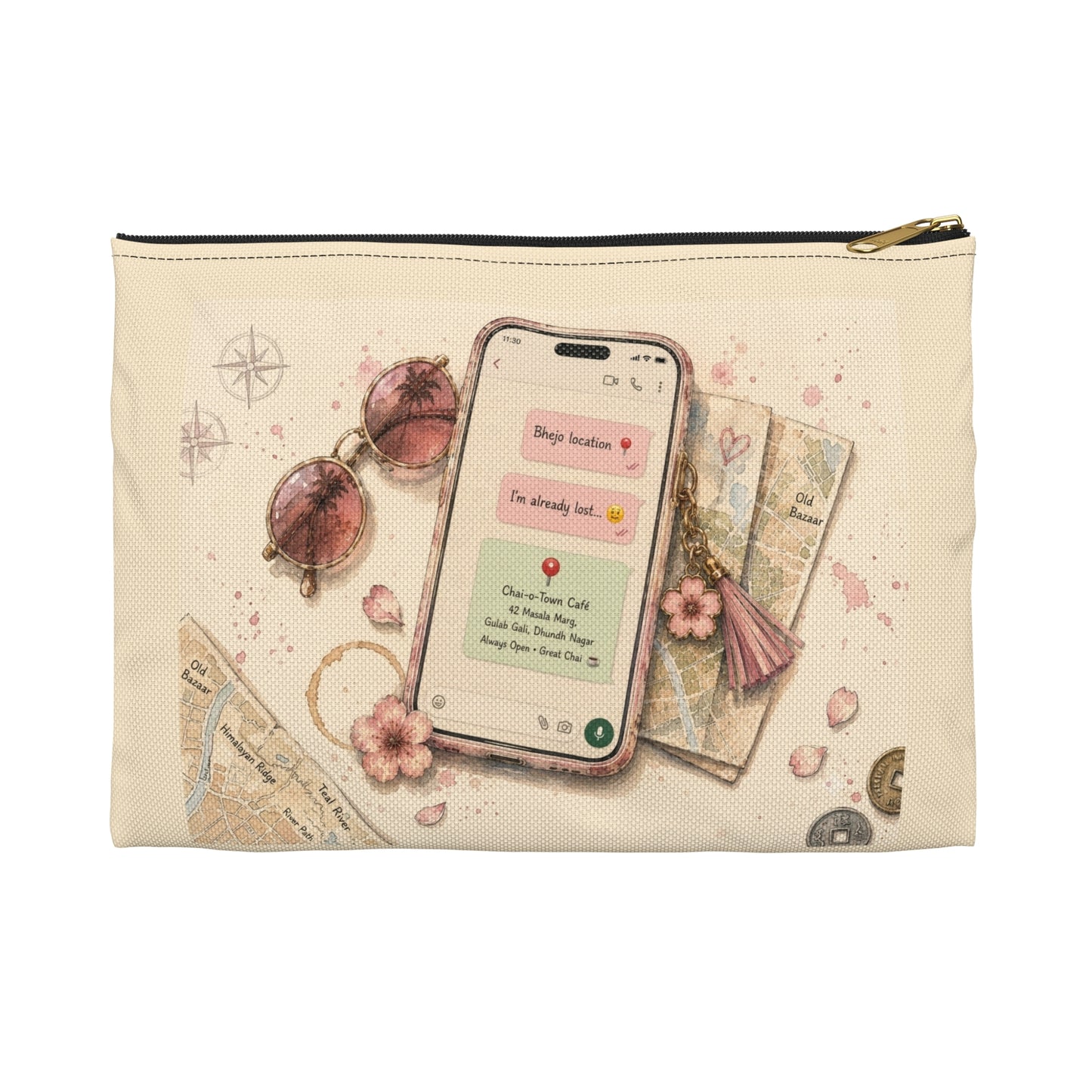 Bhejo Location Travel Phone Pouch