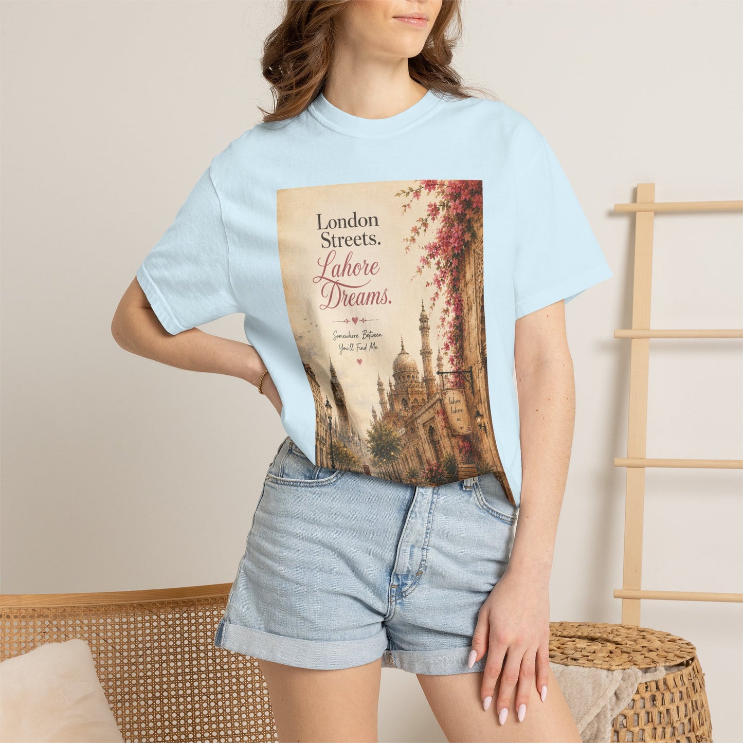 London Streets Vintage Tee — 'London Streets, Labor Dreams' Scenic Graphic T‑Shirt