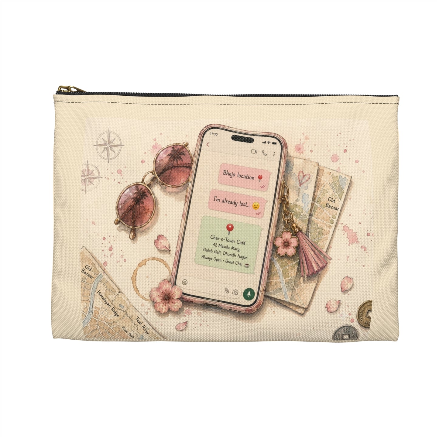 Bhejo Location Travel Phone Pouch