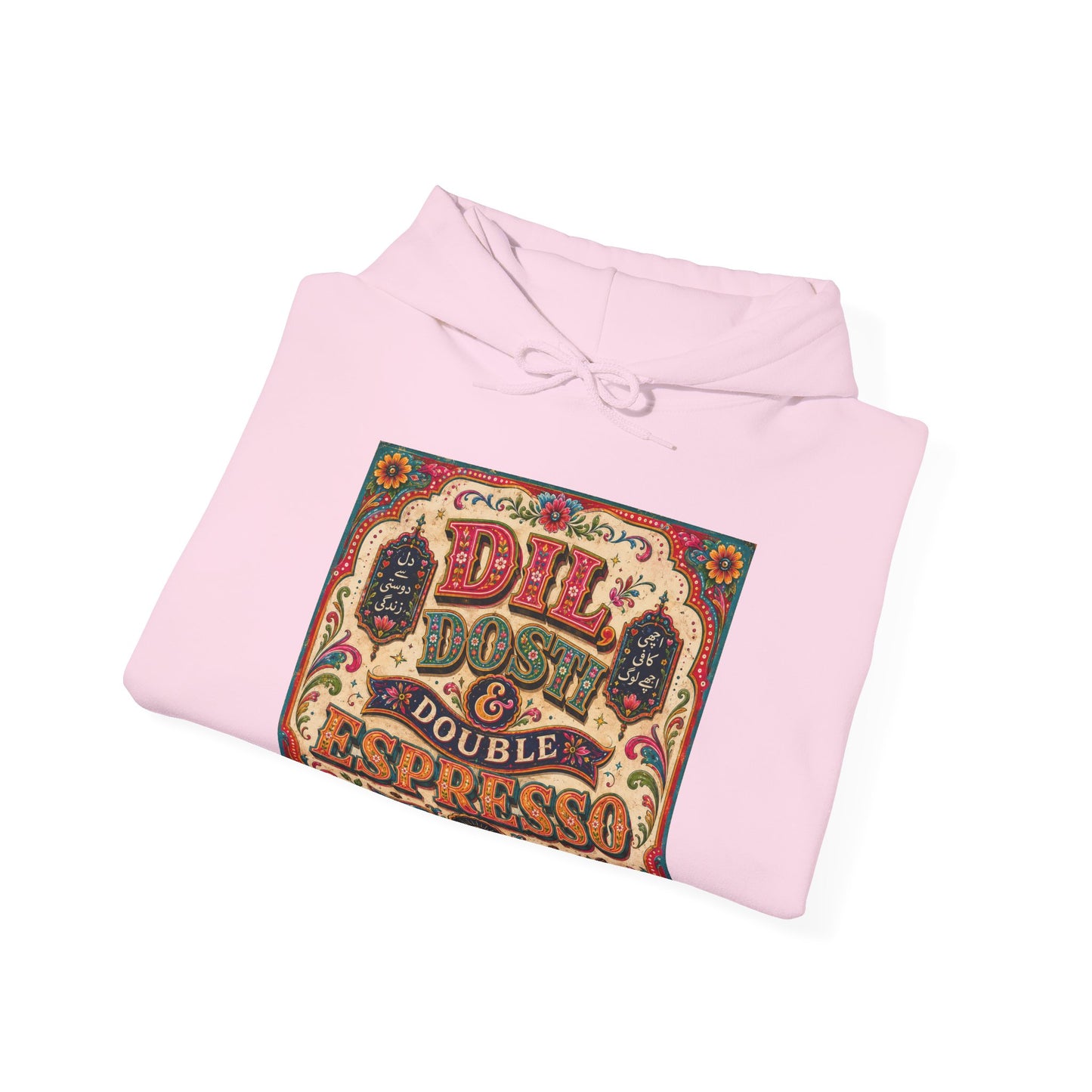 Espresso Vibes Hoodie — 'Dil Dosti & Double Espresso' Vintage Coffee Graphic