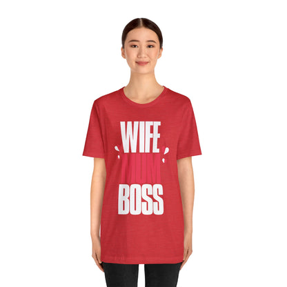 Wife mum boss Jersey Short Sleeve Tee