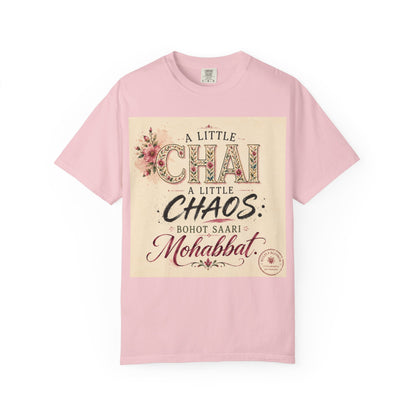 Chai & Chaos Tee — A Little Chai, A Little Chaos Vintage Floral T-Shirt