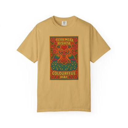 Tera Mera Rishta T-Shirt, Unisex Graphic Tee, Casual Wear, Festive Gift, Ethnic Design, Summer Top