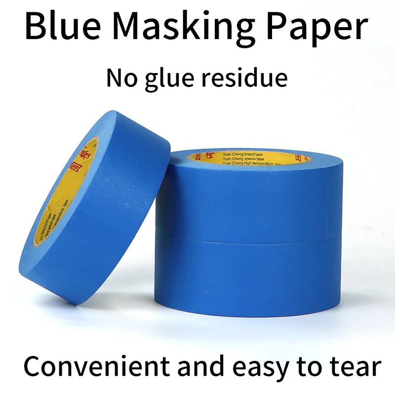 Blue Painter Masking Tape For Painting Edges Trim Wall Ceiling Finishing Clean Release