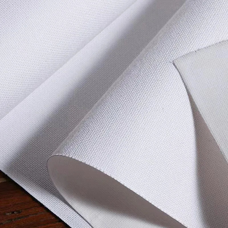 5M/Roll Cotton Canvas Roll,White Blank Specialized Suitable for Oil Painting,Acrylic Pigments