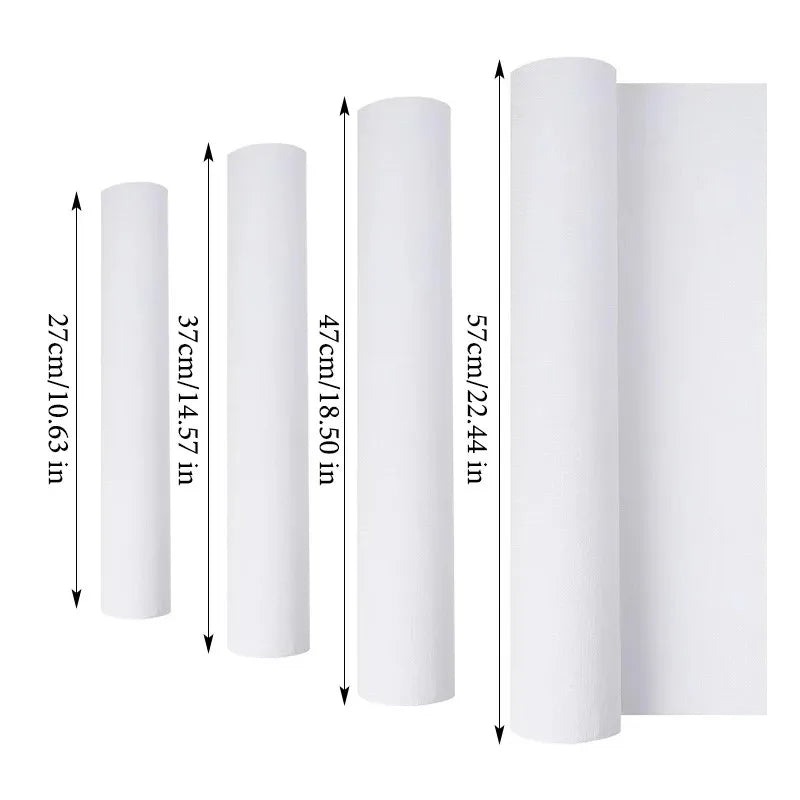 5M/Roll Cotton Canvas Roll,White Blank Specialized Suitable for Oil Painting,Acrylic Pigments