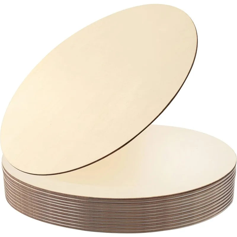20cm Round Wood Discs Unfinished Wood Circles Wood Rounds Wooden Cutouts for Crafts, Door Design Wedding Decorations