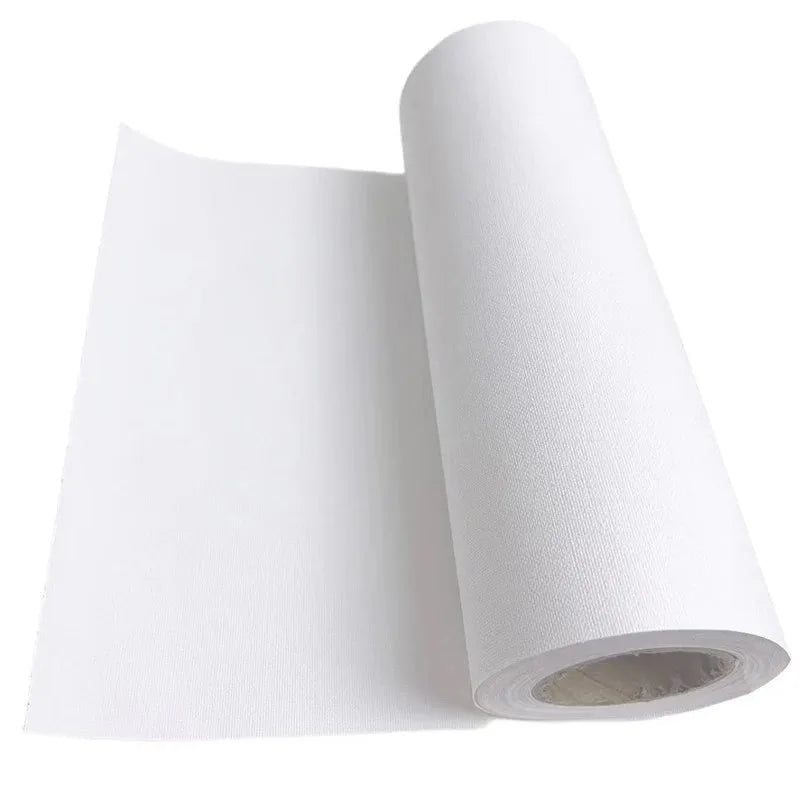 5M/Roll Cotton Canvas Roll,White Blank Specialized Suitable for Oil Painting,Acrylic Pigments