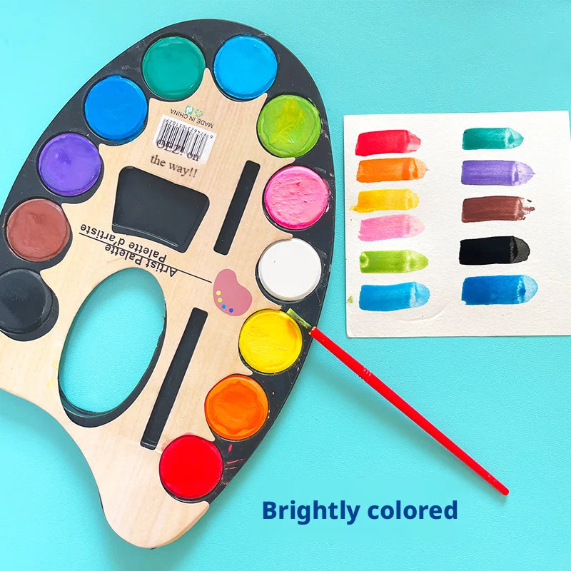 Gouache Paint Set Washable Children's Painting Pigment 15-Color Portable Graffiti Gouache Pigment Set