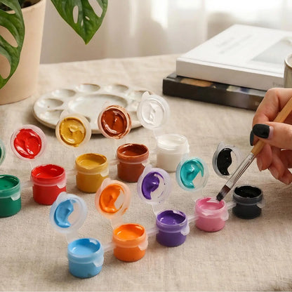 60/120Pcs Empty Paint Pot 10/20Strips 3ml 5ml Mini Paint Container Strip Storage Cup with Lid for Classrooms School Art & Crafts