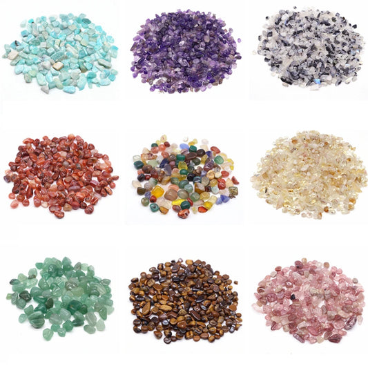 Natural Crystal Gravel Specimen Rose Quartz Amethyst Home Decor Colorful for Aquarium Healing