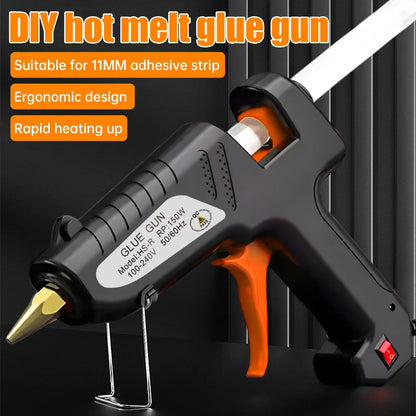 150W Industrial Grade Hot Melt Glue Gun Fast Heating For DIY Craft Jewelry Making