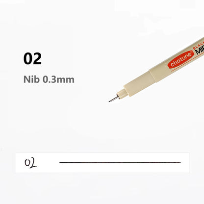 12 Kinds of Manga Markers Needle Pen Art Hand-painted Hook Line Pen