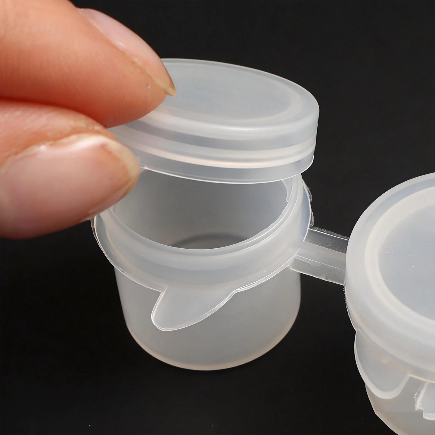 60/120Pcs Empty Paint Pot 10/20Strips 3ml 5ml Mini Paint Container Strip Storage Cup with Lid for Classrooms School Art & Crafts