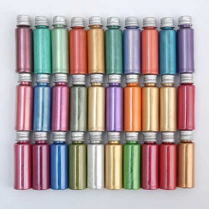 126colors Natural Mica for Soap Colorful Pearlescent Powder Pigment Mica Nail Glitter Pearl Powder epoxy resin
