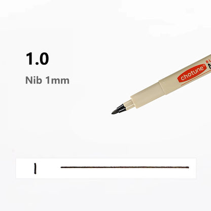 12 Kinds of Manga Markers Needle Pen Art Hand-painted Hook Line Pen