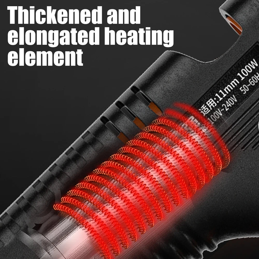 150W Industrial Grade Hot Melt Glue Gun Fast Heating For DIY Craft Jewelry Making