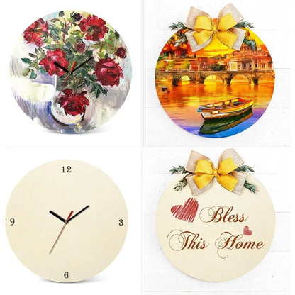 20cm Round Wood Discs Unfinished Wood Circles Wood Rounds Wooden Cutouts for Crafts, Door Design Wedding Decorations