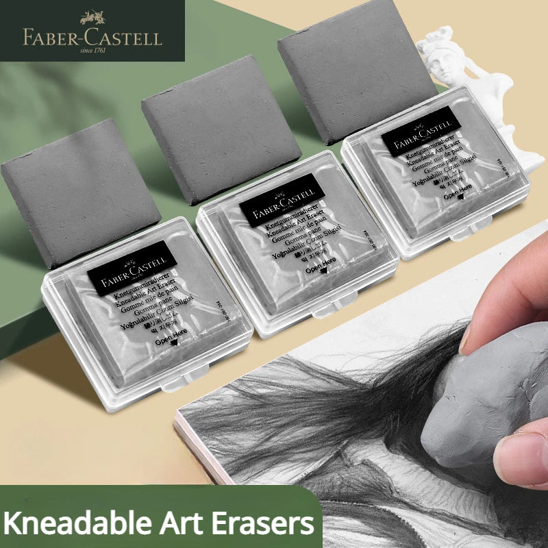 1Pc Faber-Castell  Drawing Art Kneaded Erasers for Correcting,Lightening Charcoal Pencil and Pastel Artists Works
