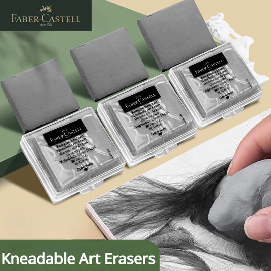 1Pc Faber-Castell  Drawing Art Kneaded Erasers for Correcting,Lightening Charcoal Pencil and Pastel Artists Works