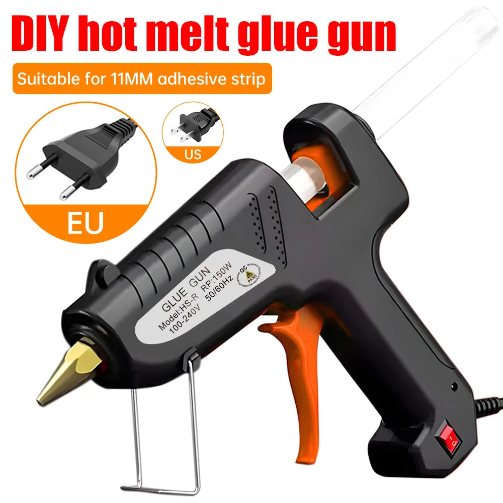 150W Industrial Grade Hot Melt Glue Gun Fast Heating For DIY Craft Jewelry Making