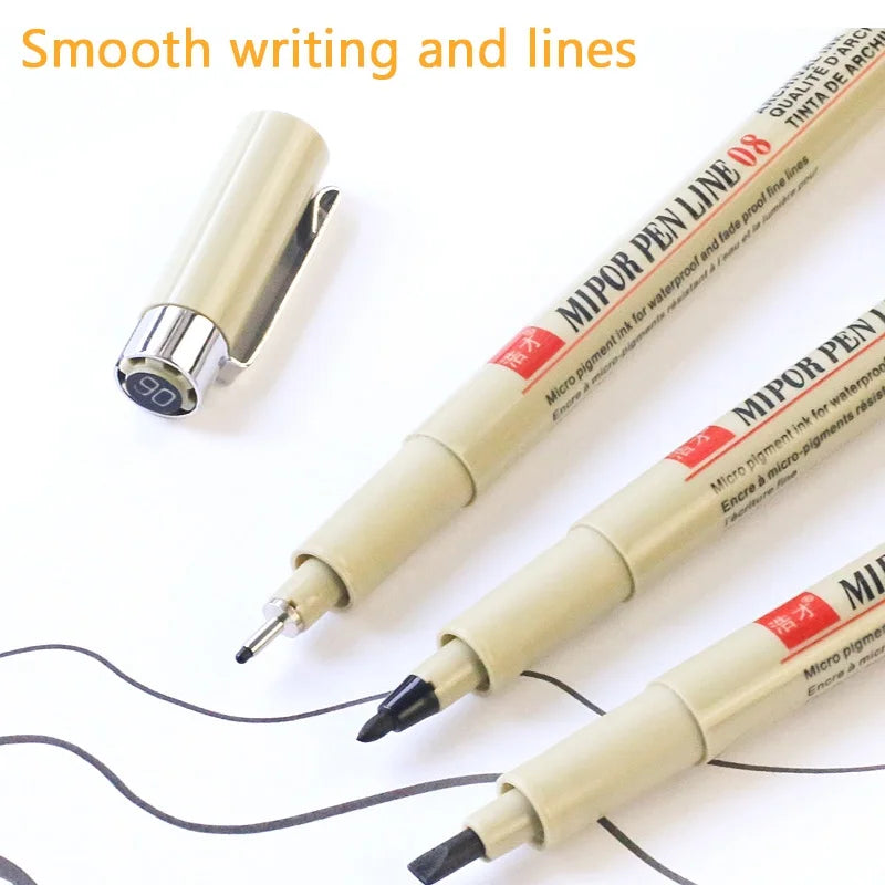 12 Kinds of Manga Markers Needle Pen Art Hand-painted Hook Line Pen
