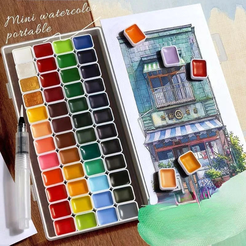 Artists' Watercolor Granulating Colors 24/36/48/60/98/130 Colors 1ml Transparent acuarela Professional pigments supplies