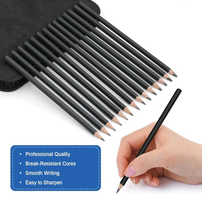 14/18/29/38/44/64 PCS Drawing Set Sketching Kit,Sketch Pencils Art Supplies with Graphite,Charcoal