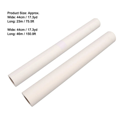 Tracing Paper Roll 18in 44cm Wide Pattern Paper Practicality Good Ink Absorption Easy To Use High Transparency for Dressmaking