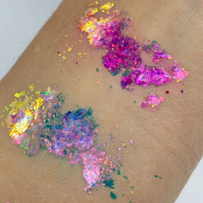 1jar Ultra-thin Chameleon Blue Nail Glitter Opal Nail Powder Holographic Mermaid Nail Pigment 0.3gram