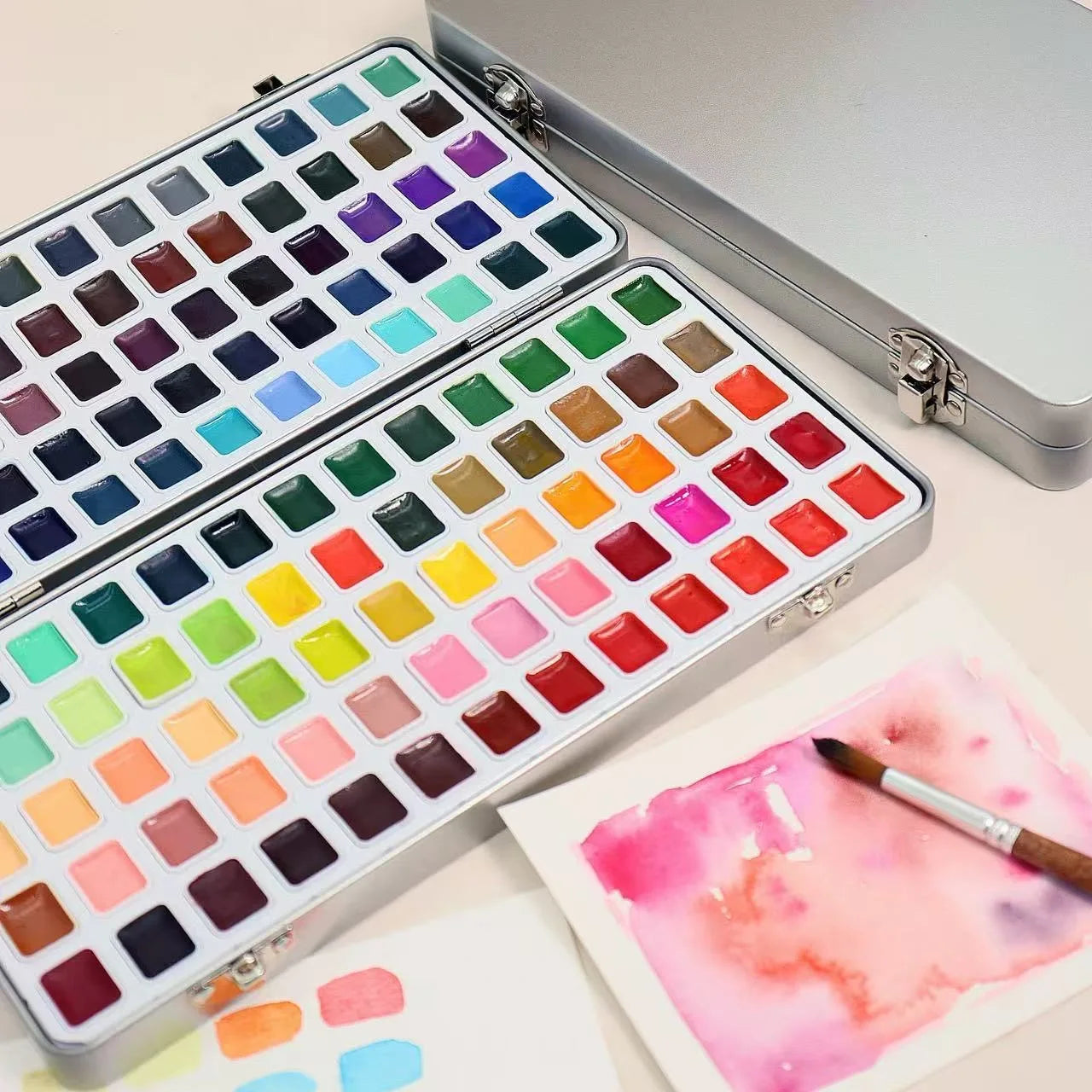 Artists' Watercolor Granulating Colors 24/36/48/60/98/130 Colors 1ml Transparent acuarela Professional pigments supplies