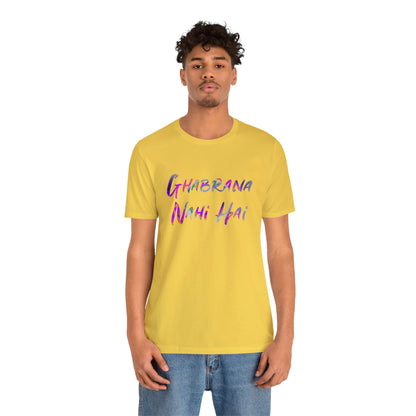 Ghabrana nahi hai Jersey Short Sleeve Tee