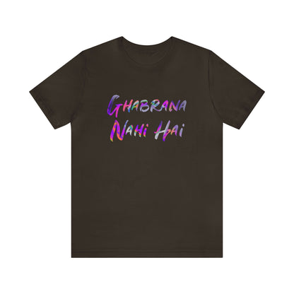 Ghabrana nahi hai Jersey Short Sleeve Tee