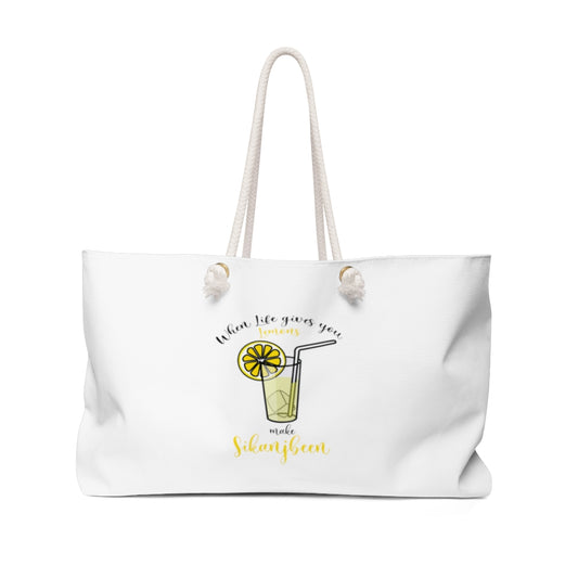 When life gives you lemon Weekender Bag