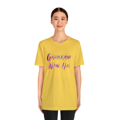 Ghabrana nahi hai Jersey Short Sleeve Tee